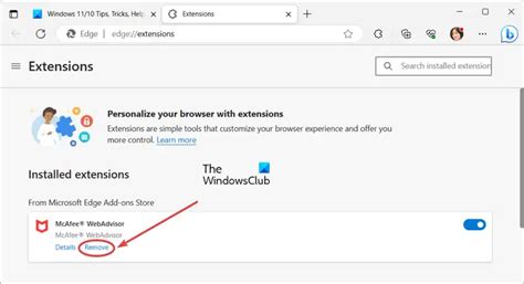 mcafee webadvisor firefox|How to remove McAfee WebAdvisor from Windows 11/10 .